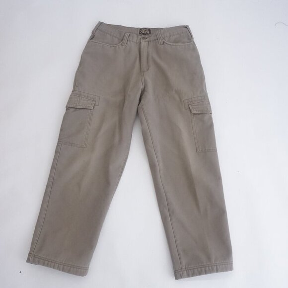 Gravel Gear Tan Fleece Lined Winter Warm Heavyweight Cotton Cargo Pants 32X30 - Picture 1 of 16